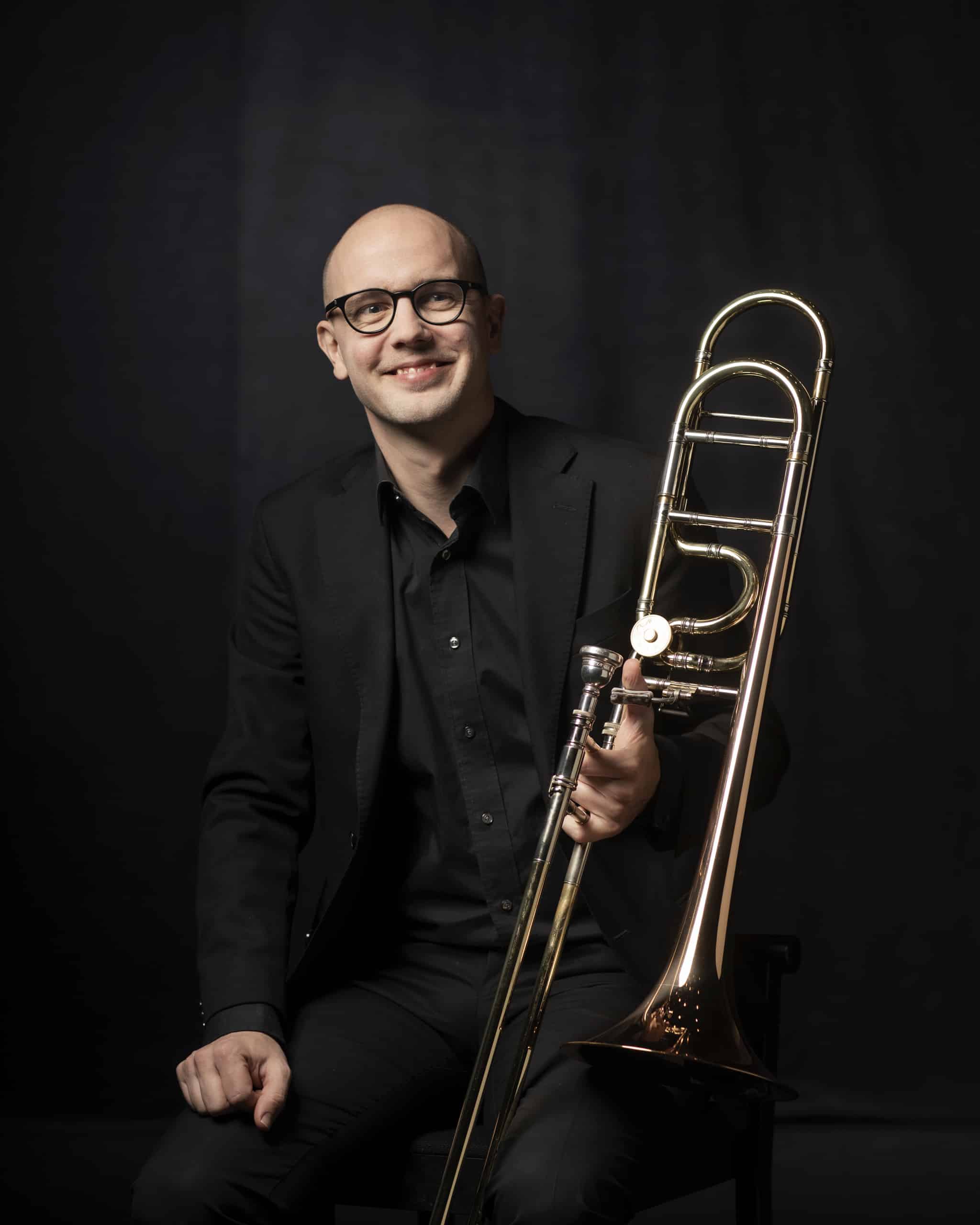 Daniel Hedin, trombon. Foto Elin Berge